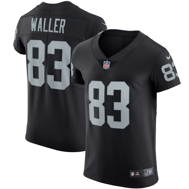 Men's Las Vegas Raiders Darren Waller Nike Black Vapor Elite Jersey