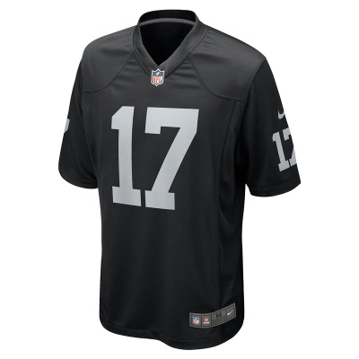Men's Las Vegas Raiders Davante Adams Nike Black Game Jersey 01