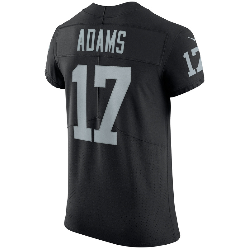 Men's Las Vegas Raiders Davante Adams Nike Black Vapor Elite Jersey