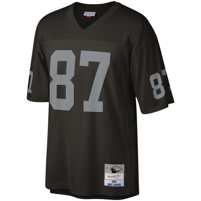 Men's Las Vegas Raiders Dave Casper Mitchell & Ness Black Legacy Replica Jersey 01
