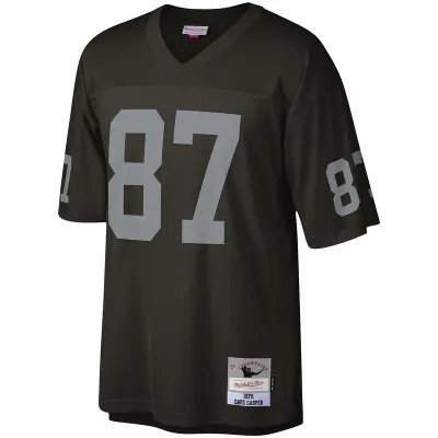 Men's Las Vegas Raiders Dave Casper Mitchell & Ness Black Legacy Replica Jersey 01