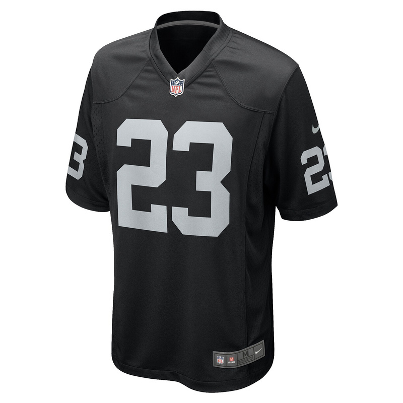 Men's Las Vegas Raiders David Long Jr. Nike Black Team Game Jersey
