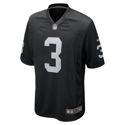 Men's Las Vegas Raiders DeAndre Carter Nike Black Game Player Jersey 01