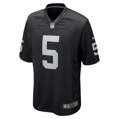 Men's Las Vegas Raiders Divine Deablo Nike Black Player Game Jersey 01