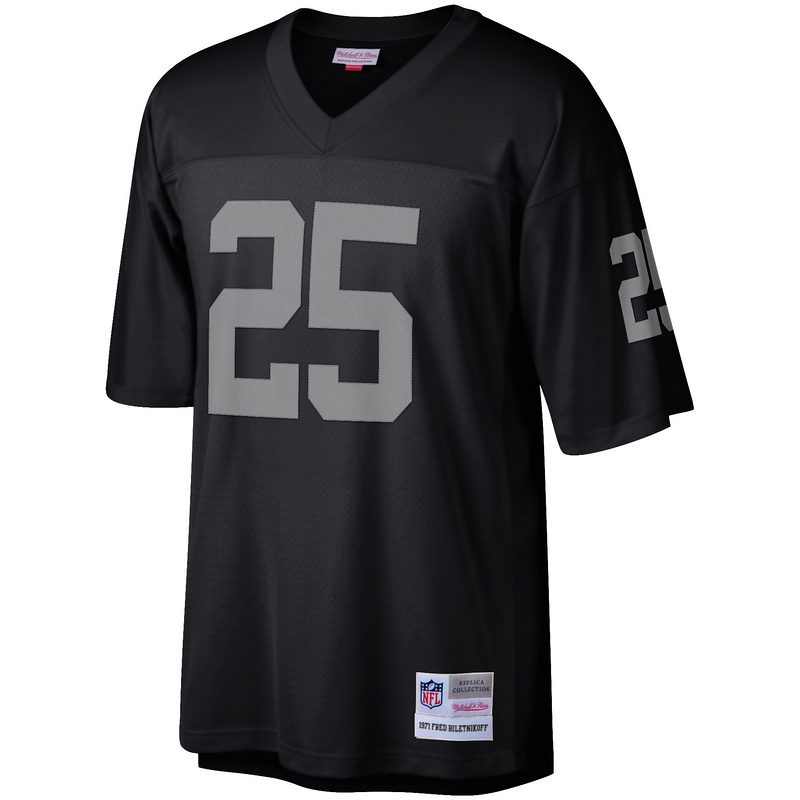 Las Vegas Raiders Fred Biletnikoff Mitchell & Ness Black Retired Player Legacy Replica Jersey