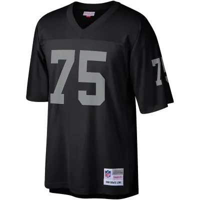 Men's Las Vegas Raiders Howie Long Mitchell & Ness Black Legacy Replica Jersey 01