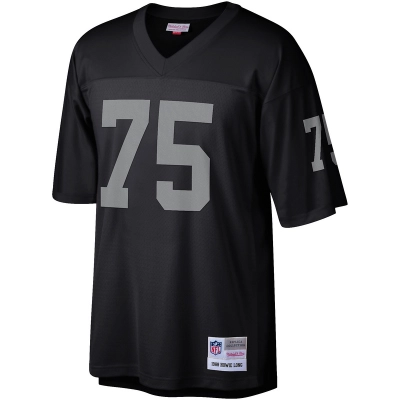 Men's Las Vegas Raiders Howie Long Mitchell & Ness Black Legacy Replica Jersey 01