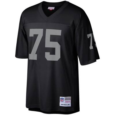 Men's Las Vegas Raiders Howie Long Mitchell & Ness Black Retired Player Legacy Replica Jersey 01