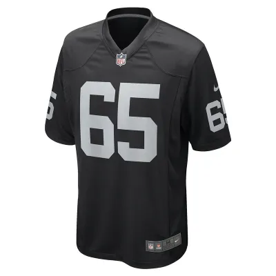 Men's Las Vegas Raiders Hroniss Grasu Nike Black Game Player Jersey 01