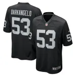 Men's Las Vegas Raiders Isaac Darkangelo Nike Black Team Game Jersey