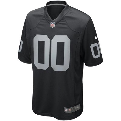 Men's Las Vegas Raiders Jim Otto Nike Black Game Retired Player Jersey 01