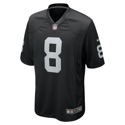 Men's Las Vegas Raiders Josh Jacobs Nike Black Game Player Jersey 01