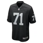 Men's Las Vegas Raiders Justin Herron Nike Black Team Game Jersey