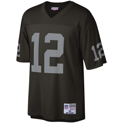 Men's Las Vegas Raiders Ken Stabler Mitchell & Ness Black Legacy Replica Jersey 01