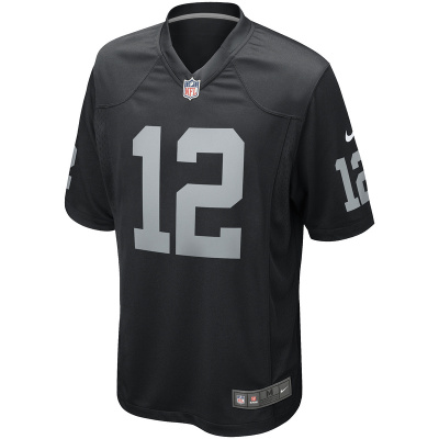 Men's Las Vegas Raiders Ken Stabler Nike Black Game Retired Player Jersey 01