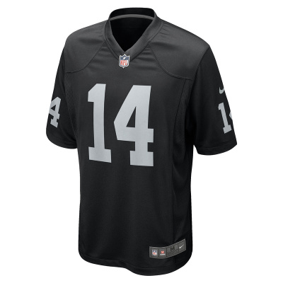 Men's Las Vegas Raiders Marquez Callaway Nike Black Team Game Jersey 01