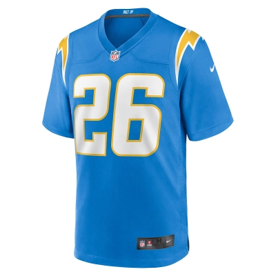 Men's Los Angeles Chargers Asante Samuel Jr. Nike Powder Blue Game Player Jersey 01