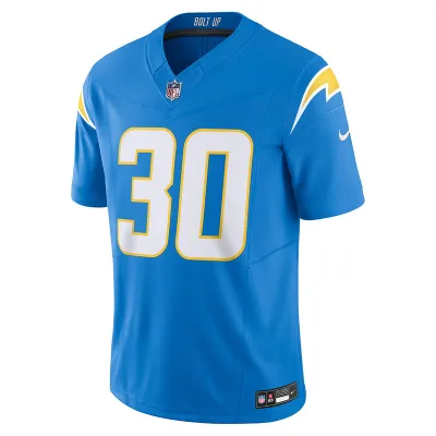 Men's Los Angeles Chargers Austin Ekeler Nike Powder Blue Vapor F.U.S.E. Limited Jersey 01