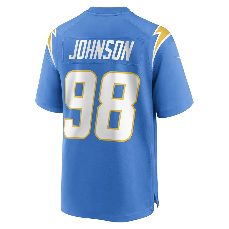 Men's Los Angeles Chargers Austin Johnson Nike Powder Blue Game Player Jersey