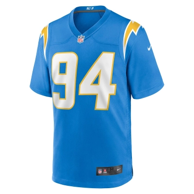 Men's Los Angeles Chargers Chris Rumph II Nike Powder Blue Game Jersey 01