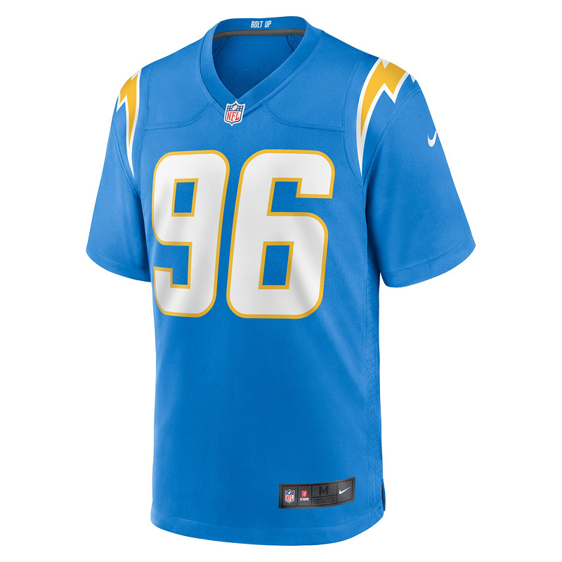 Men's Los Angeles Chargers Christian Covington Nike Powder Blue Team Game Jersey