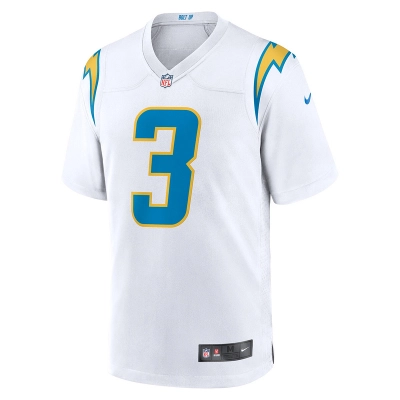 Men's Los Angeles Chargers Derwin James Jr. Nike White Game Jersey 01