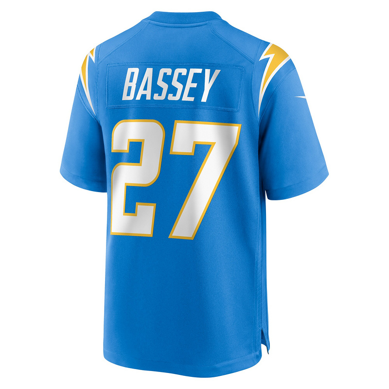 Men's Los Angeles Chargers Essang Bassey Nike Powder Blue Game Jersey