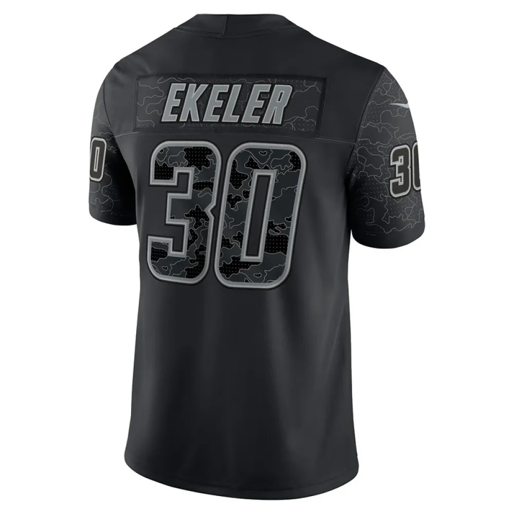 Men's Los Angeles Chargers Austin Ekeler Nike Black RFLCTV Limited Jersey