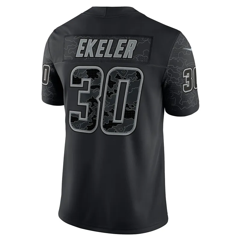 Men's Los Angeles Chargers Austin Ekeler Nike Black RFLCTV Limited Jersey