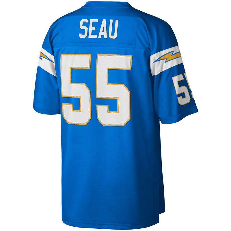 Junior Seau Mitchell & Ness Powder Blue Big & Tall 2002 Retired Player Replica Jersey