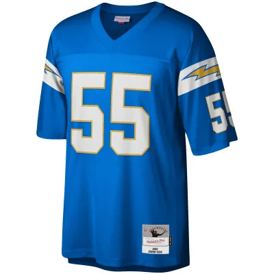 Junior Seau Mitchell & Ness Powder Blue Big & Tall 2002 Retired Player Replica Jersey 01