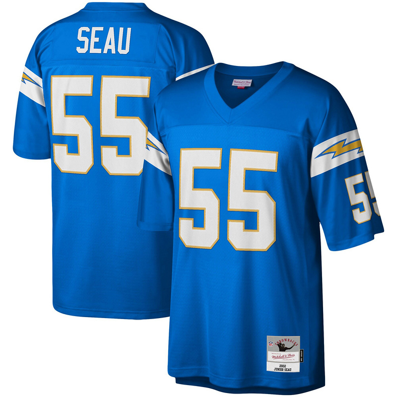 Junior Seau Mitchell & Ness Powder Blue Big & Tall 2002 Retired Player Replica Jersey