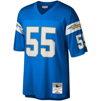 Men's Los Angeles Chargers Junior Seau Mitchell & Ness Powder Blue Legacy Replica Jersey 01