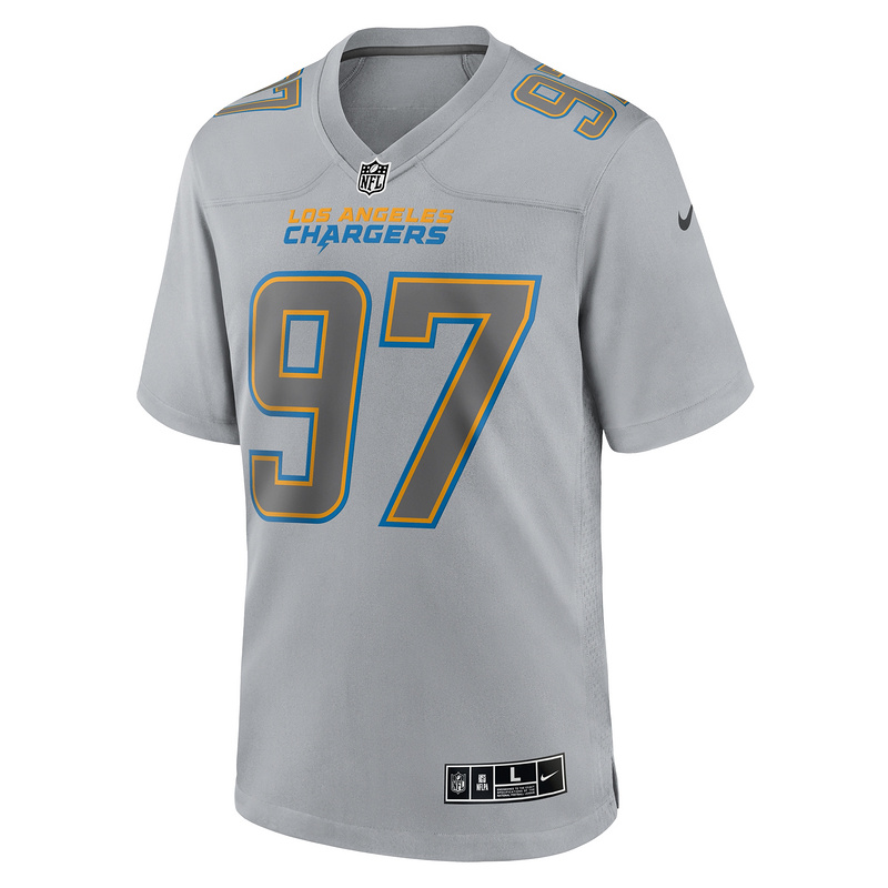 Men's Los Angeles Chargers Joey Bosa Nike Gray Atmosphere Fashion Game Jersey