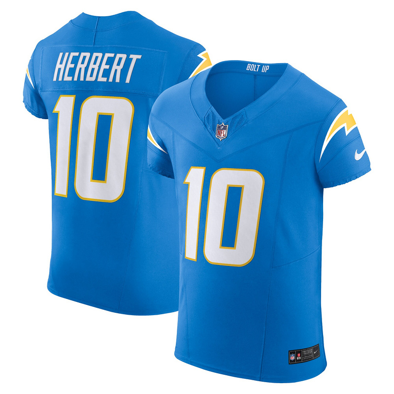 Men's Los Angeles Chargers Justin Herbert Nike Powder Blue Vapor F.U.S.E. Elite Jersey