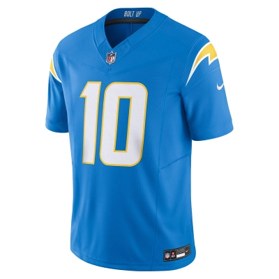 Men's Los Angeles Chargers Justin Herbert Nike Powder Blue Vapor F.U.S.E. Limited Jersey 01