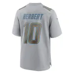 Men's Los Angeles Chargers Justin Herbert Nike Gray Atmosphere Fashion Game Jersey
