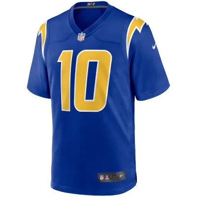 Men's Los Angeles Chargers Justin Herbert Nike Royal 2nd Alternate Game Jersey 01