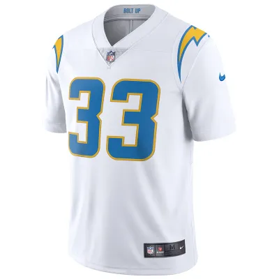 Men's Los Angeles Chargers Derwin James Nike White Vapor Limited Jersey 01