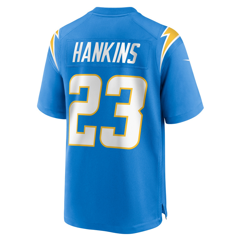 Men's Los Angeles Chargers Matt Hankins Nike Powder Blue Team Game Jersey