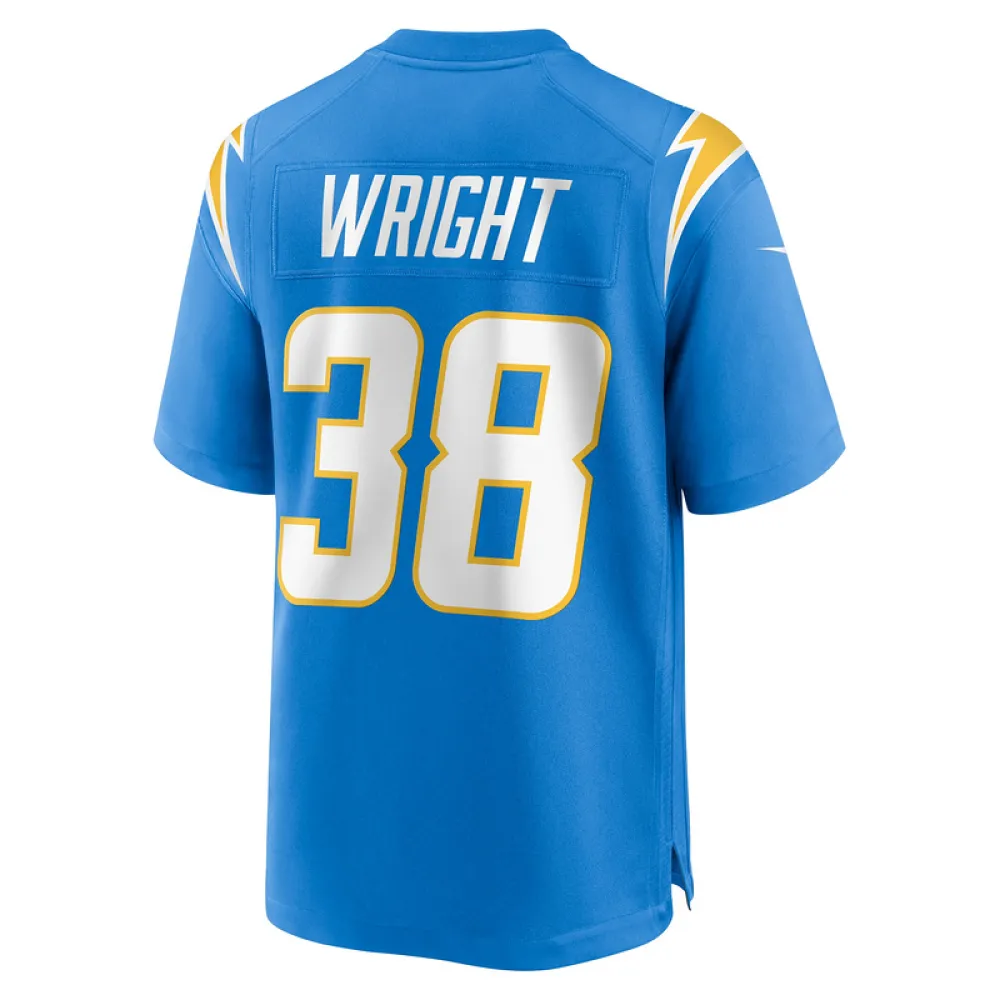 Men's Los Angeles Chargers Milton Wright Nike Powder Blue Game Jersey