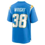 Men's Los Angeles Chargers Milton Wright Nike Powder Blue Game Jersey
