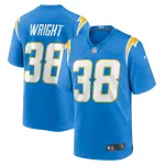 Men's Los Angeles Chargers Milton Wright Nike Powder Blue Game Jersey