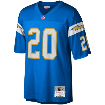 Men's Los Angeles Chargers Natrone Means Mitchell & Ness Powder Blue Legacy Replica Jersey 01
