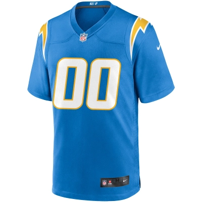 Men's Los Angeles Chargers Nike Powder Blue Custom Game Jersey 01