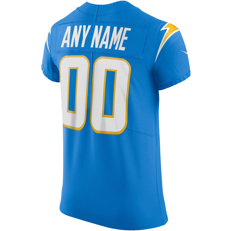 Men's Los Angeles Chargers Nike Powder Blue Vapor Elite Custom Jersey