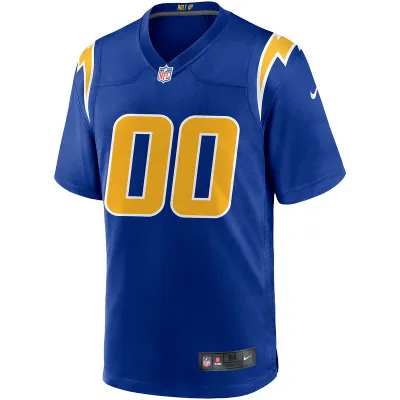Men's Los Angeles Chargers Nike Royal Alternate Custom Game Jersey 01