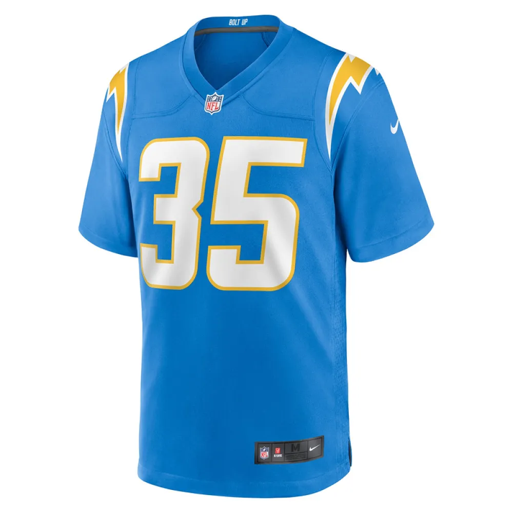 Men's Los Angeles Chargers Terrell Bynum Nike Powder Blue Team Game Jersey