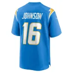 Men's Los Angeles Chargers Tyler Johnson Nike Powder Blue Team Game Jersey