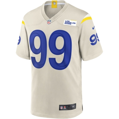 Men's Los Angeles Rams Aaron Donald Nike Bone Game Jersey 01